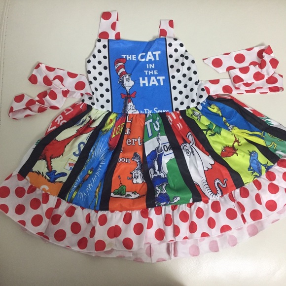 The cat in the hat cute twirl dress - Picture 2 of 8